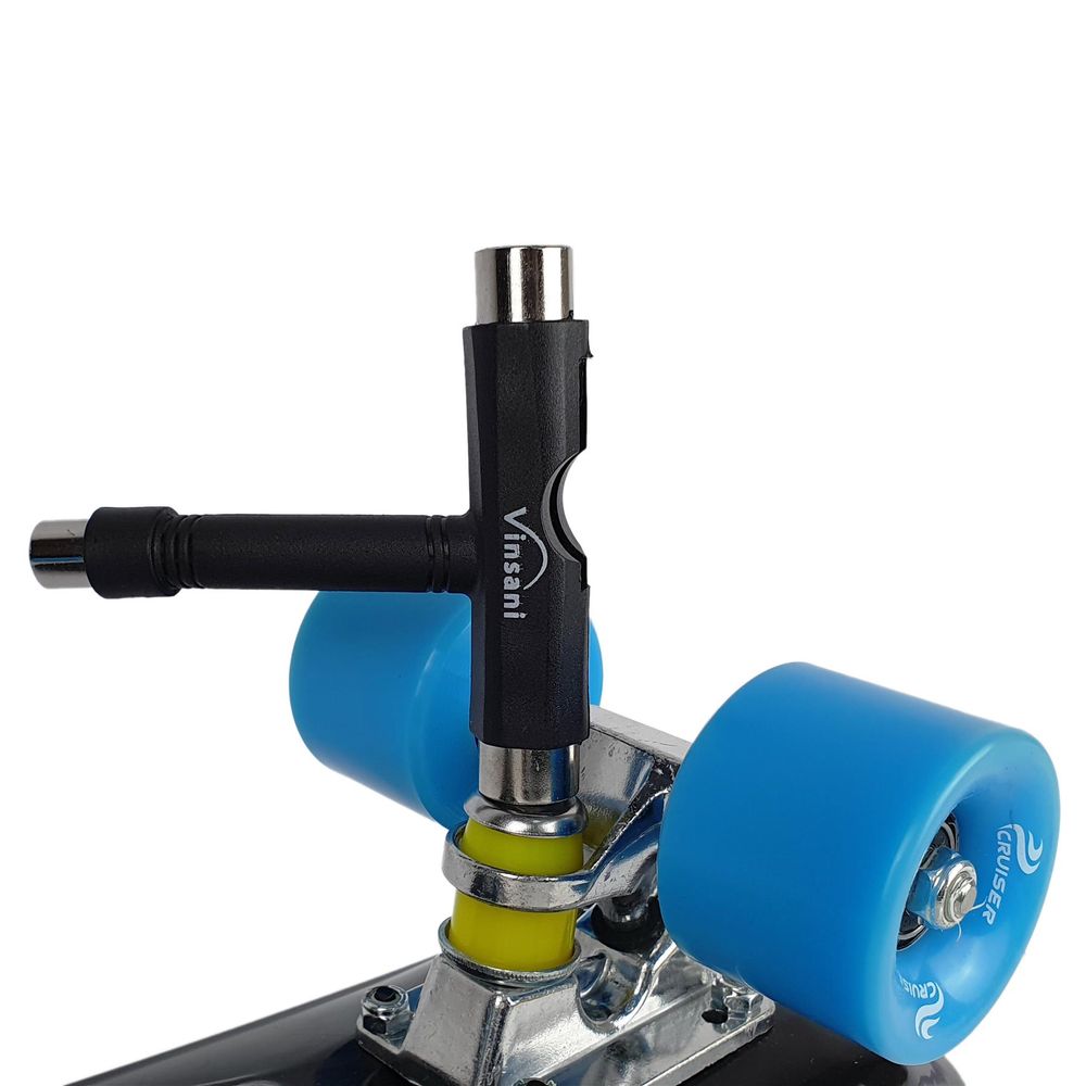 SKATEBOARD TOOL: One-stop, lightweight & portable T-shape tool for easy adjustment and customisation of your skateboard!