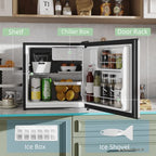 Counter Top Fridge - 46L with Chiller Box, Silver