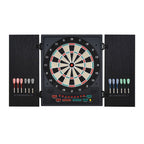 Electronic Dartboard - LED Score Board - 27 Games - Storage Cabinet
