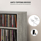CD Storage Unit - Set of 2 with Adjustable Shelves