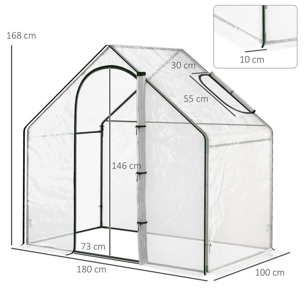 Portable Walk-in Greenhouse - Extend Growing Season, Protect Plants