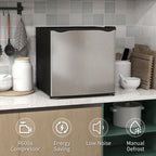 35L Tabletop Freezer with Adjustable Temperature Wire Shelf Silver
