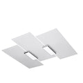 Ceiling lamp steel, glass Fabiano modern Design E27