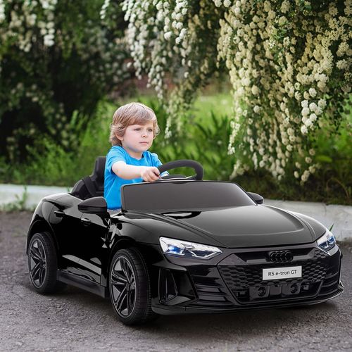 Audi RS e-tron GT Licensed 12V Kids Electric Ride on W/ Remote, Black