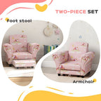 2 Piece Kids Sofa Set with Unicorn Design, for Nursery