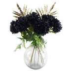 95cm Black Chrysanthemum Bundle Glass Ball Vase