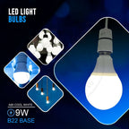 LED GLS 9W B22 Light Bulbs Cool White Energy Saving ~4154