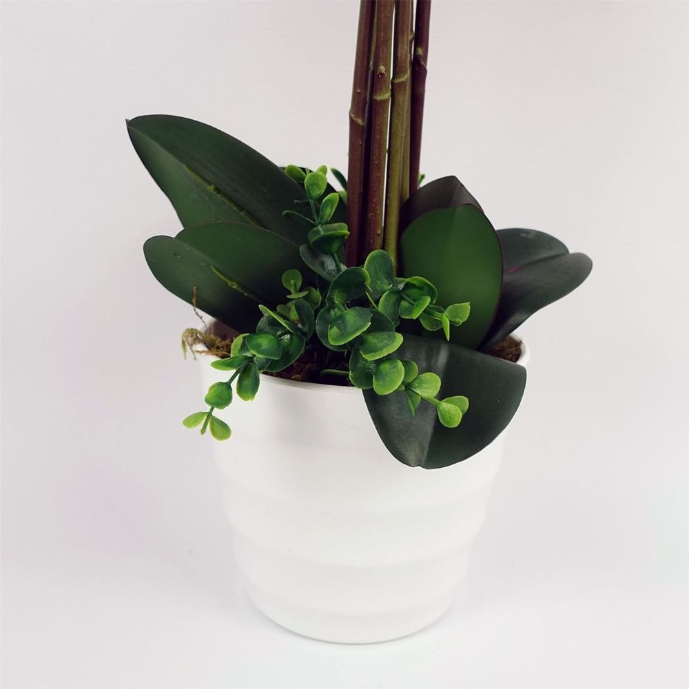 85cm Dark Pink Artificial Deluxe Orchid - and Exquisite Craftsmanship