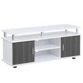TV Stand Entertainment Center Media Console Storage - Grey, White
