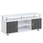 TV Stand Entertainment Center Media Console Storage - Grey, White
