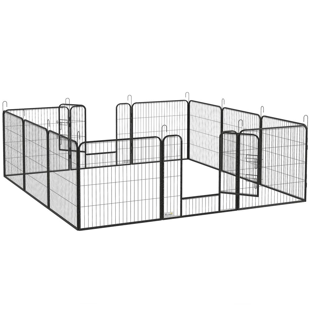 Heavy Duty Puppy Play Pen - 12 Panels, Indoor & Outdoor Use