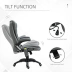 Gray Massage Chair w/ Heating, Reclining, & Headrest