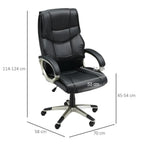 Executive Computer Office Desk Chair PU Leather Swivel Chairs High Back