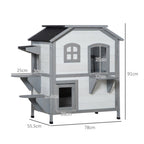 Kitten Condo - Openable Roof, Catio Enclosure, White