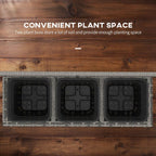 Rattan Planter Box w/ Trellis - Flower Raised Bed, 84x30x107cm