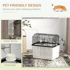 2-Tier Hamster Cage w/ Food Dish & Ramp - Spacious & Stylish Home for Your Small Pets