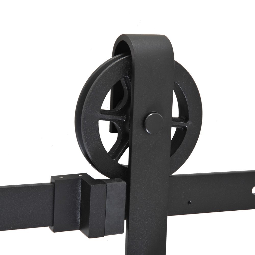 Wood Barn Door Hardware Kit - 6.6ft Sliding Track