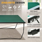 9FT Folding Table Tennis Table - Indoors/Outdoors - 8 Wheels