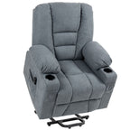 Riser and Recliner Chair w/ Remote, Lift Chair for Elderly, Light Grey