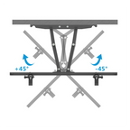 TMDS-204 32"-70" 110Lbs VESA600*400 Full Motion TV Wall Mount Tilt Range 0-15°