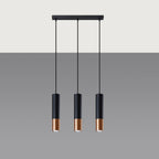 Pendant lamp steel Loopez modern Design GU10 with Light Detail