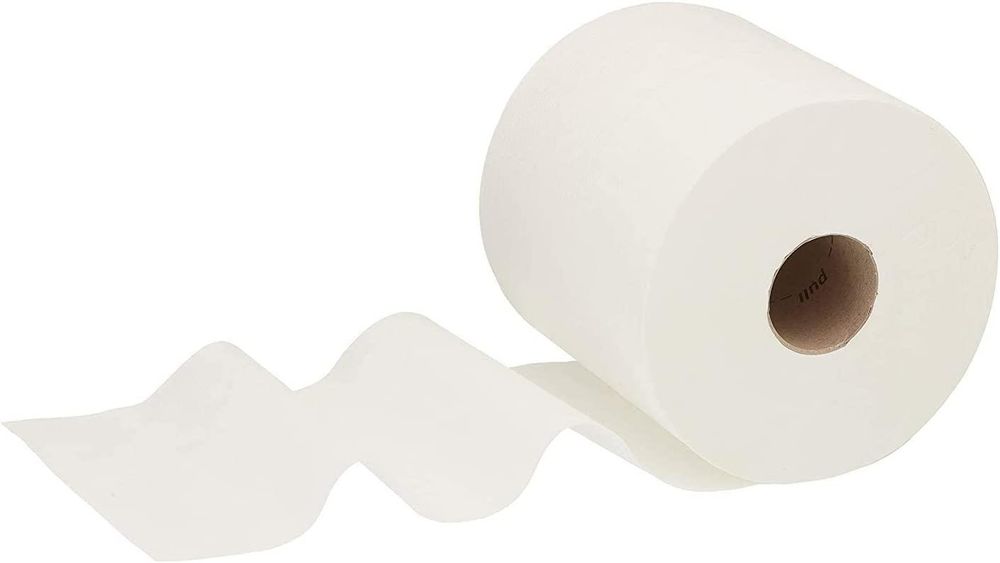 ASPECT Kitchen Rolls Centrefeed (6 Rolls, White) - 2 Ply Embossed Pattern Paper Towels - Strong and Absorbent Tissue Paper - UK Supplier - Wipe Away - for Commercial & Kitchen Use