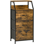 Stylish Industrial 3 Drawer Cabinet - Functional Storage & Display Shelves
