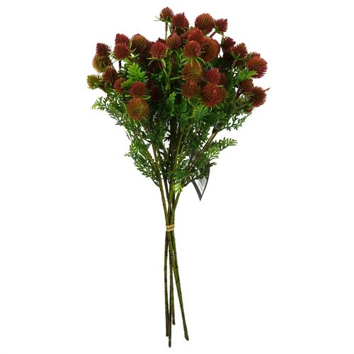 55cm Craspedia Stem Red Artificial