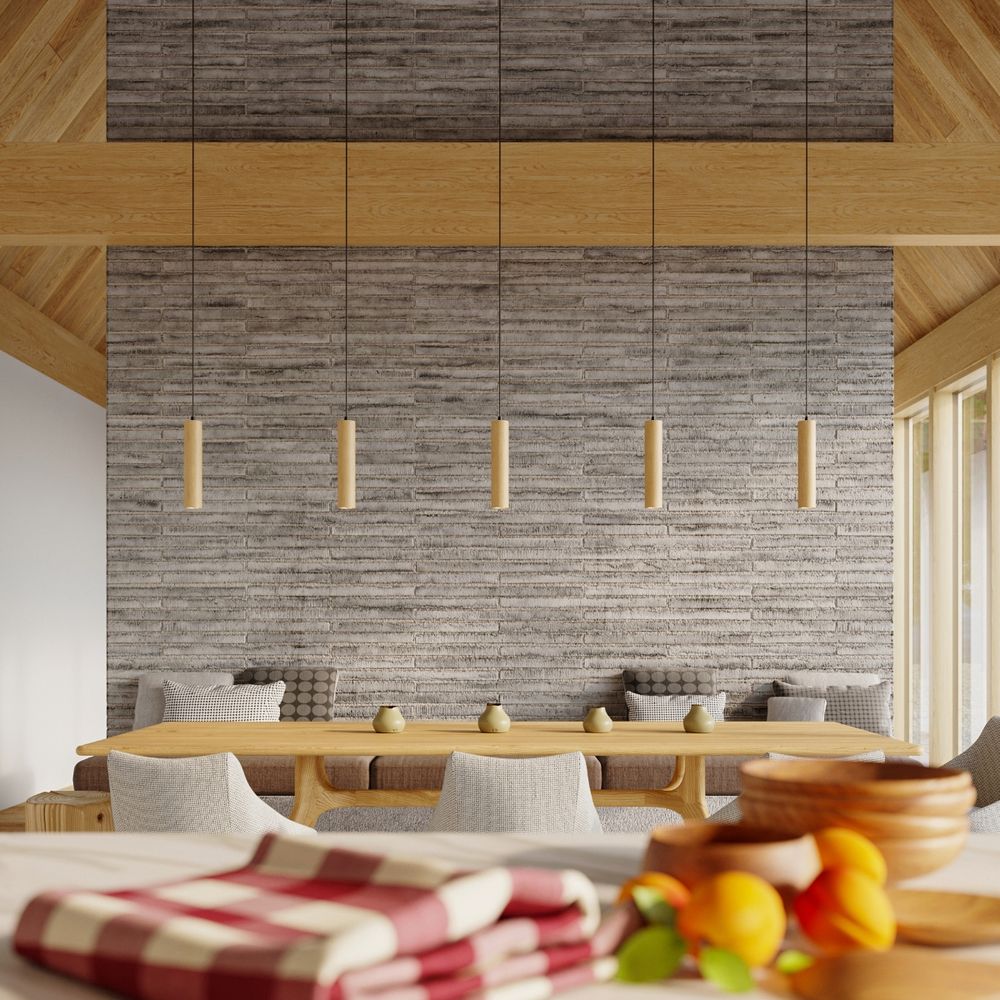 Scandinavian Design Wood Pendant Lamp - GU10