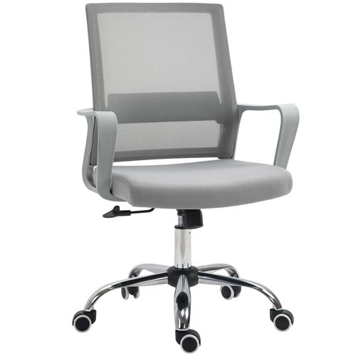 Ergonomic Office Chair Adjustable Height Mesh Chair with Swivel Wheels Grey