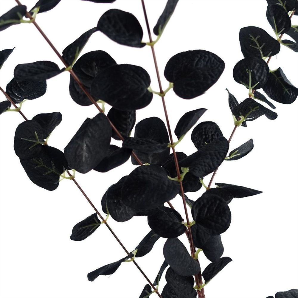 80cm Black Eucalyptus Foliage Stems - Pack of 6