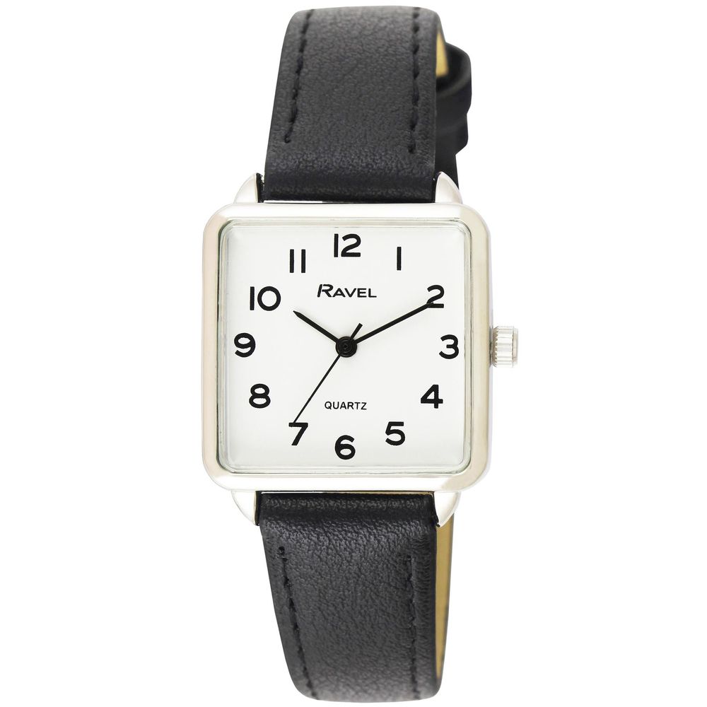 Women's Rectangular Fashion Watch - White Face, Multiple Colors