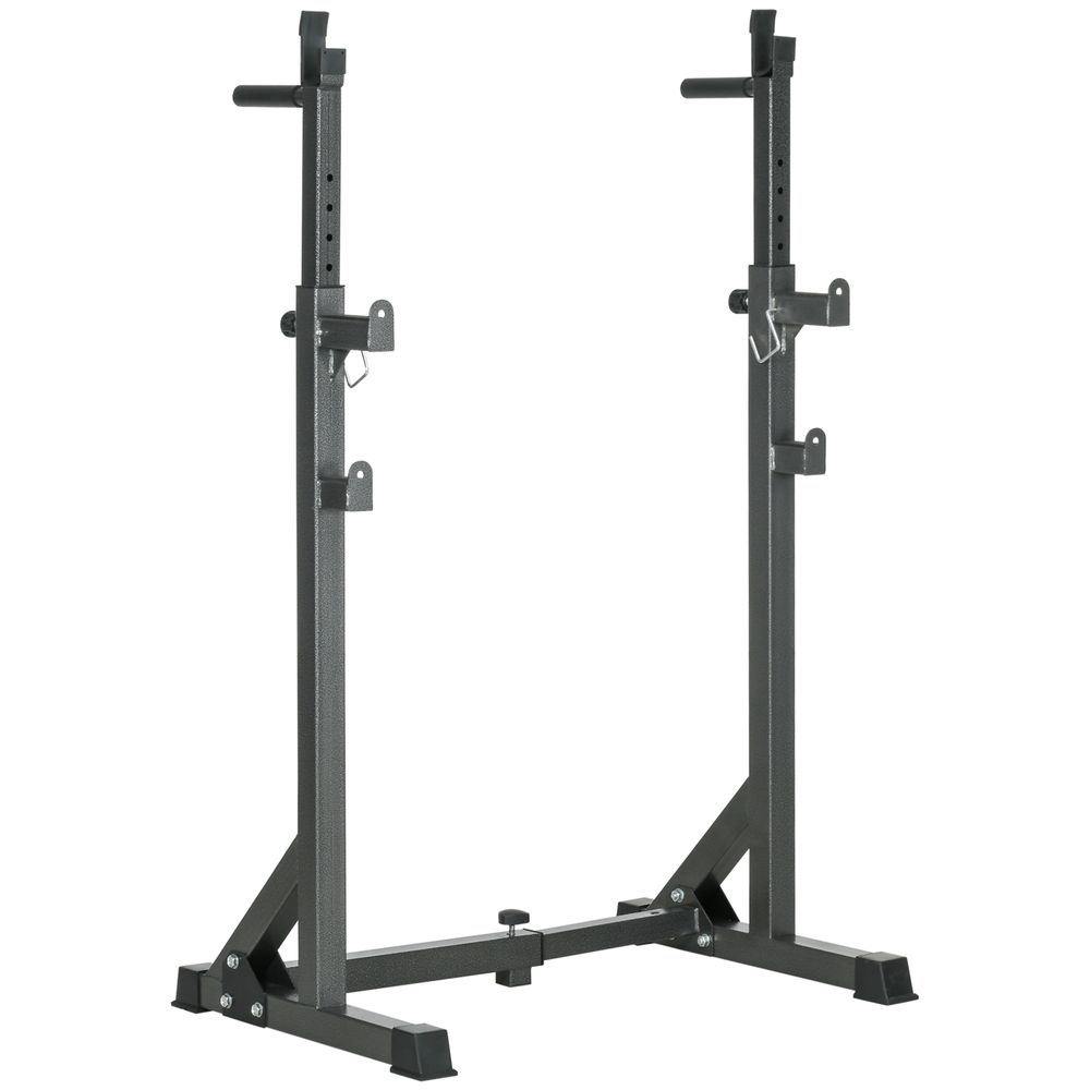 Heavy Duty Squat Rack, Adjustable Weight Barbell Stand, for Home, Gym