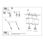 Quad Collection: Modern Design Ceiling Lamp, Aluminum, GU10 - Stylish Lighting!
