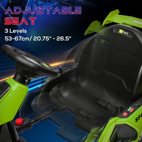 24V Electric Go Kart for Kids with Adjustable Seat