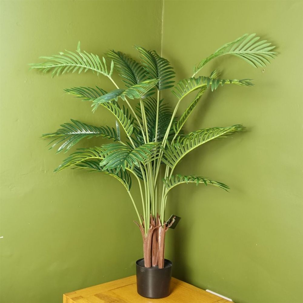 110cm Large Artificial Areca Palm Tree - Luxury Décor