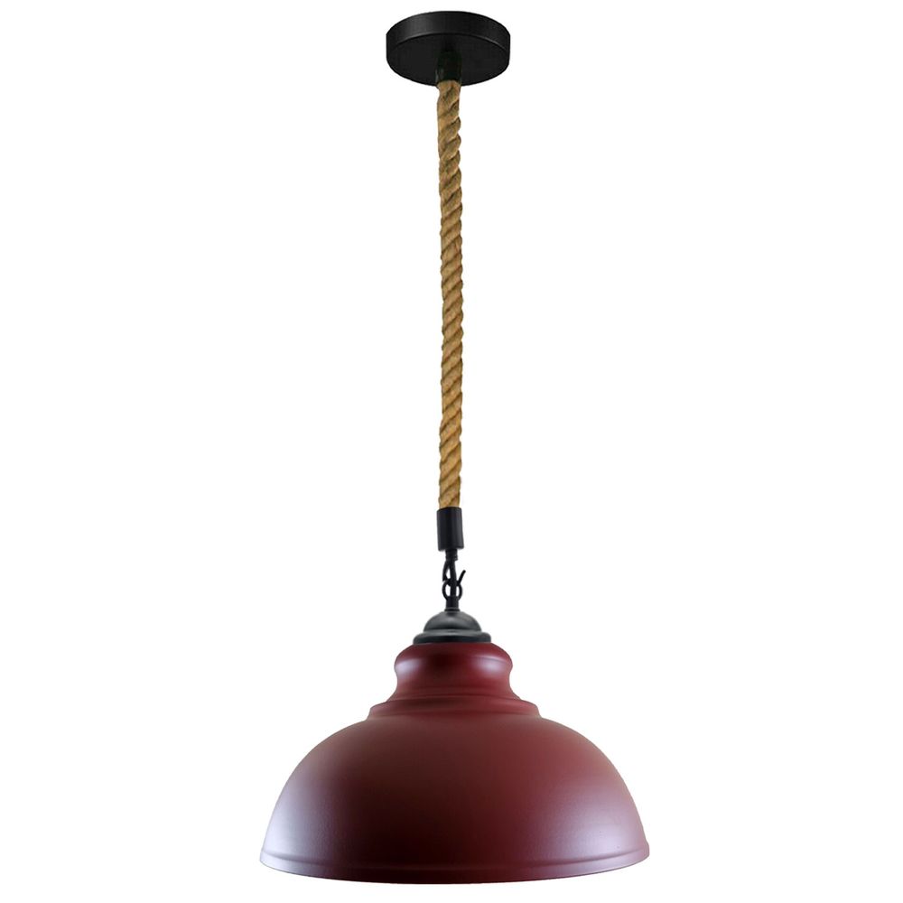 Vintage Industrial Curvy Metal Ceiling Pendant Lamp Lighting E27 Edison in Metal