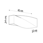 Modern Wall Lamp: Concrete Sigma Design - E27