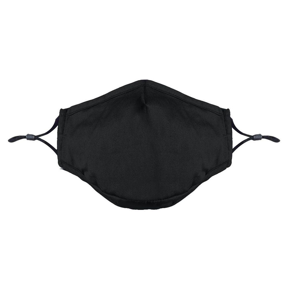 Triple Layer Reusable Cotton Face Mask - Black