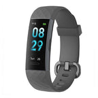 Waterproof Bluetooth Fitness Tracker with Heart Rate Monitor and Step Counter - Black