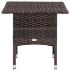 PE Rattan Outdoor Coffee Table, Easy Match Rattan Side Table, Brown