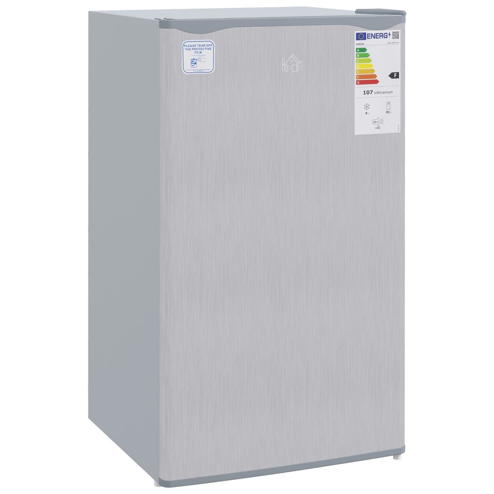 91L Freestanding Under Counter Fridge with Reversible Door Grey