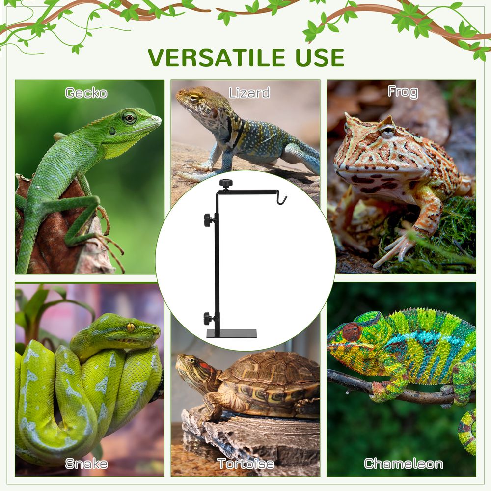 Reptile Lamp Stand: Adjustable, High Quality, Perfect for all Reptiles