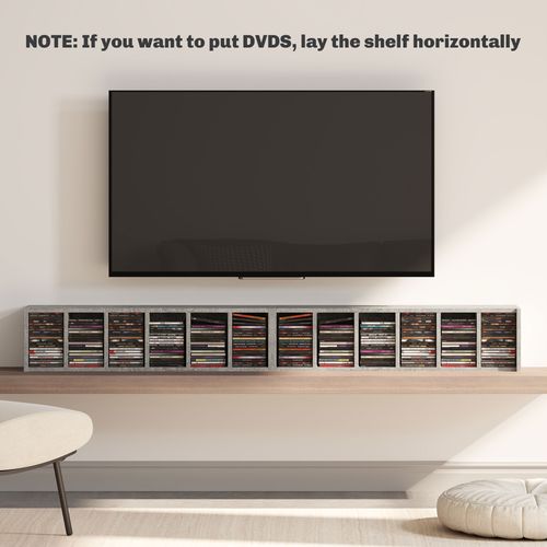 CD Storage Unit - Set of 2 with Adjustable Shelves
