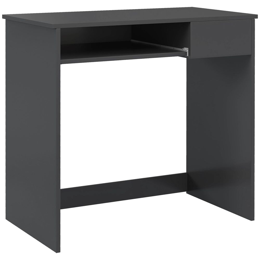 Compact Computer Table, Grey: Space-Saving, Durable, Stylish - Ideal for Study, Office, or Bedroom