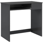 Compact Computer Table, Grey: Space-Saving, Durable, Stylish - Ideal for Study, Office, or Bedroom