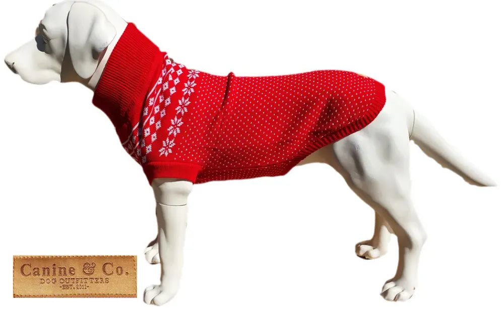 The Bailey Fair Isle - White on Red - Pre-order Now White on Red