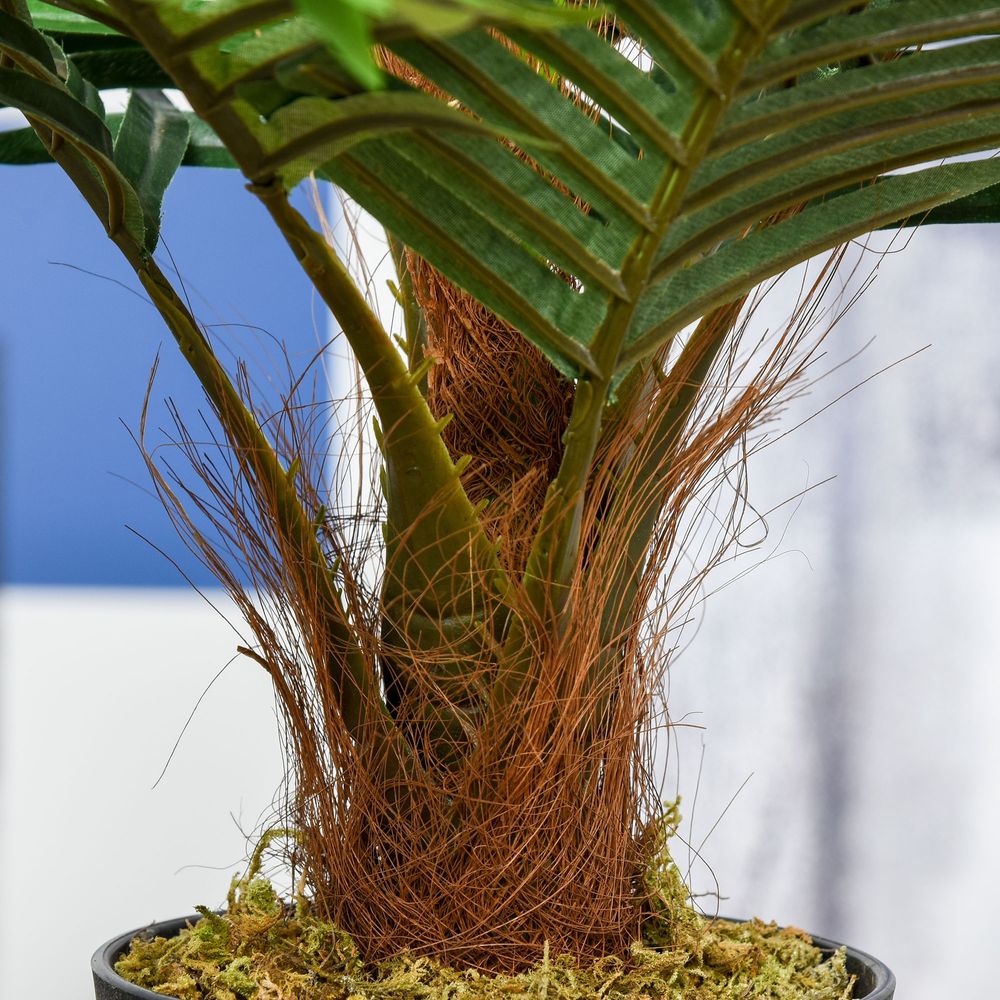Artificial Palm Tree - Realistic 8-Leaf Design, 60cm Tall, Nursery Pot Included