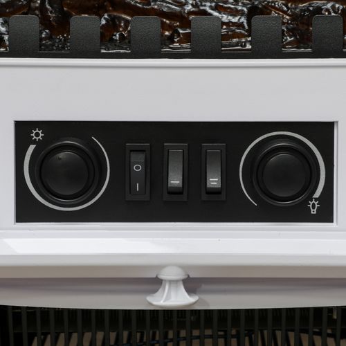 Freestanding Fireplace Flame Effect Electric Heater Log Burning