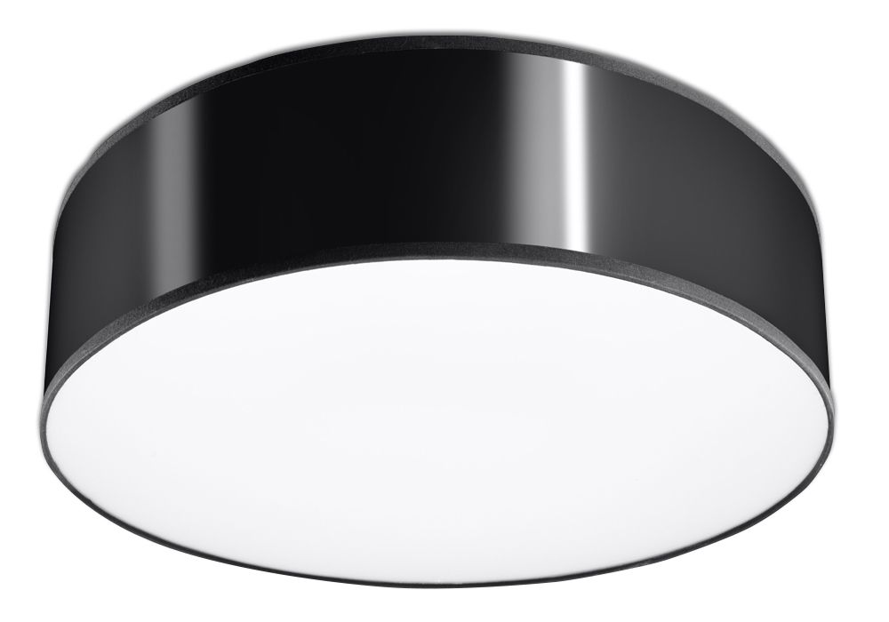 ARENA 35 Black Round Ceiling Lamp - Loft Design LED E27 - Lighting Solution